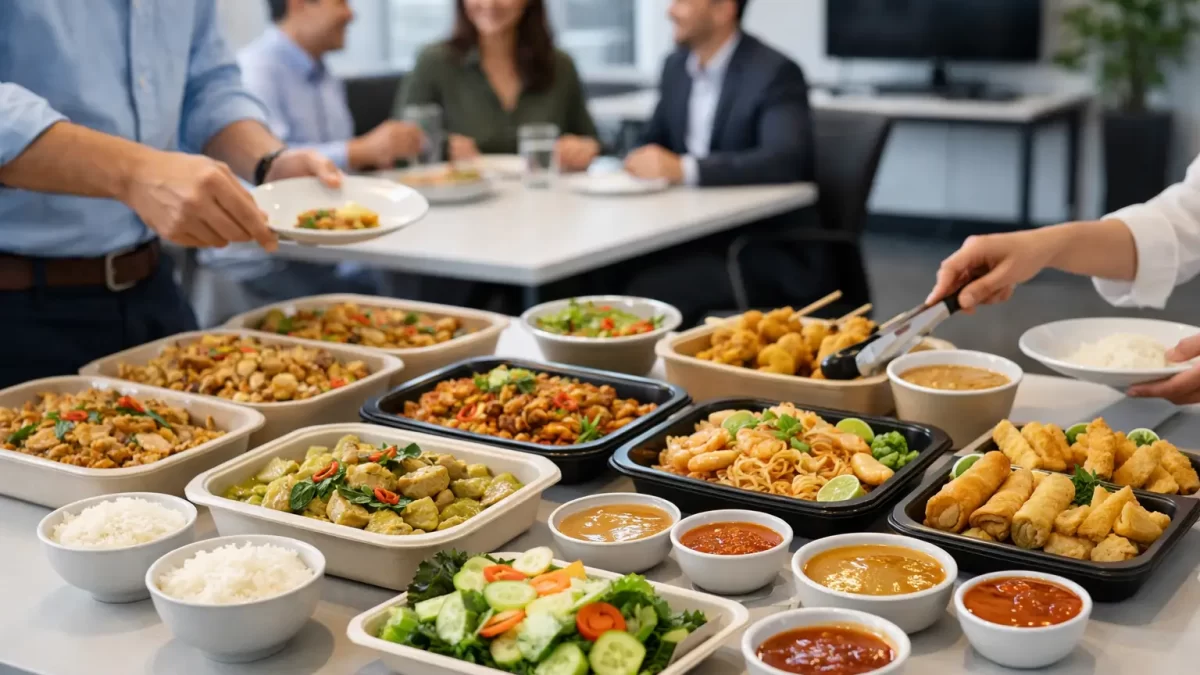 Office Thai Catering Example for Team Lunches