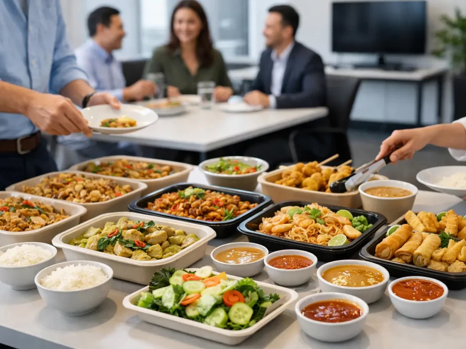 Office Thai Catering Example for Team Lunches