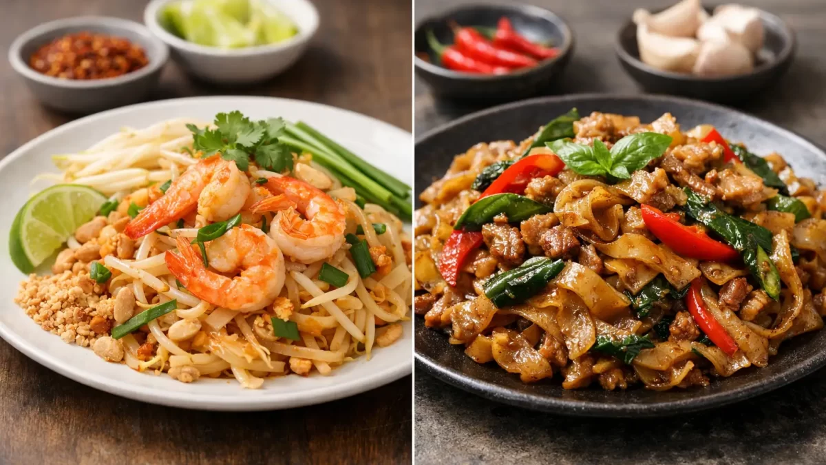 Pad Thai Versus Drunken Noodles: Which Wins?
