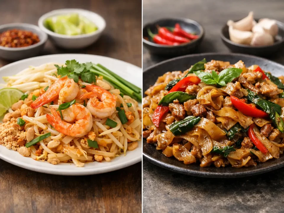 Pad Thai Versus Drunken Noodles: Which Wins?
